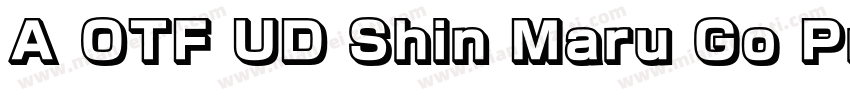A OTF UD Shin Maru Go Pr6N字体转换
